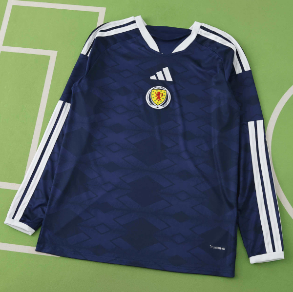 2026 FIFA World Cup Scotland Long Sleeve Home Soccer Jersey Shirt